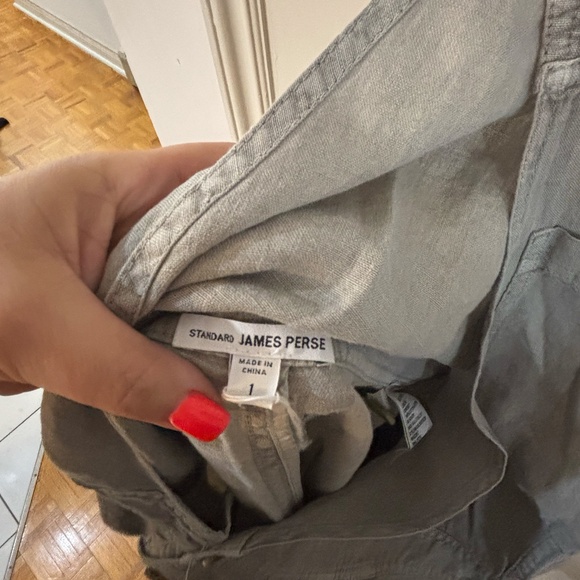 James PERSE JUMPSUIT overalls cotton linen look - Picture 5 of 7